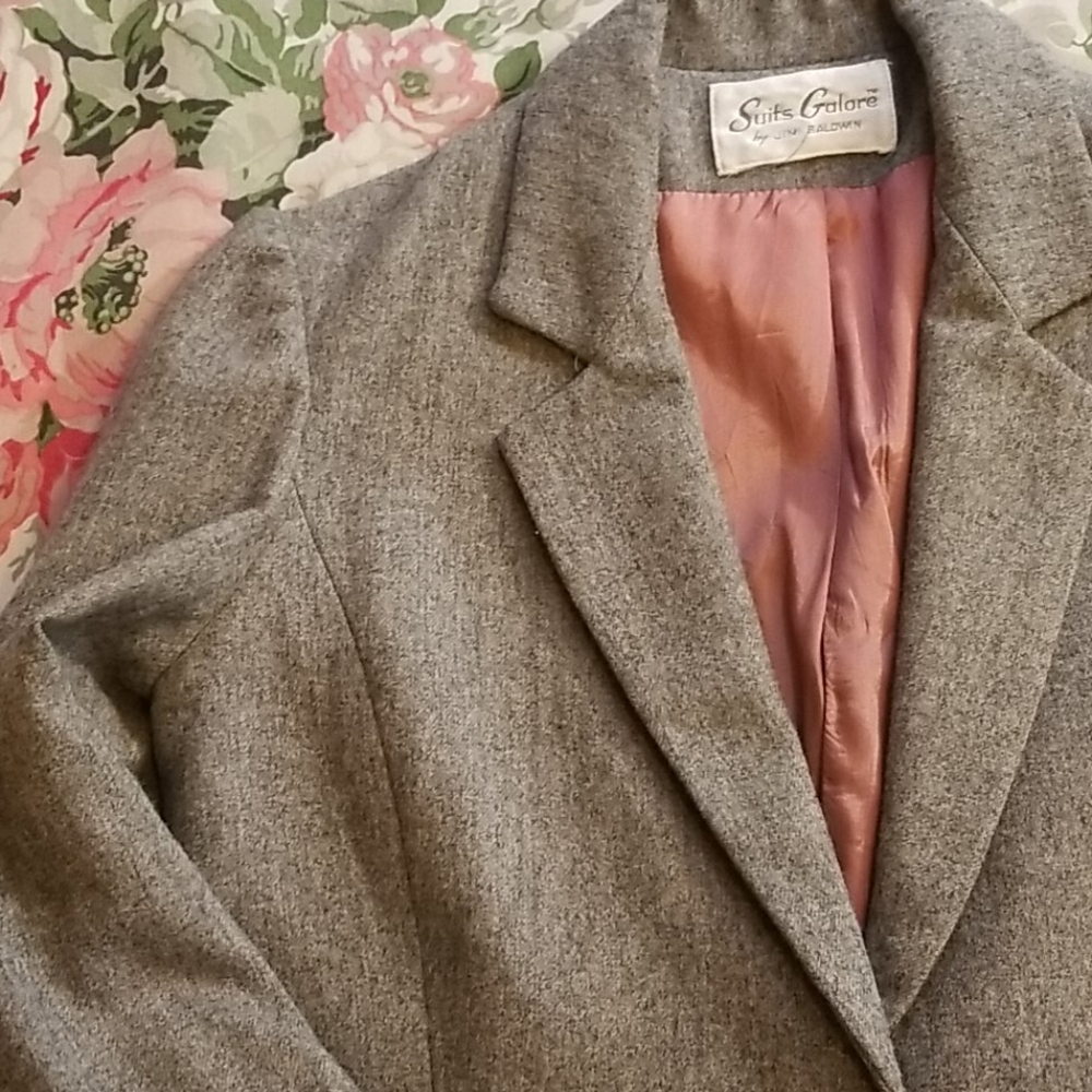 Vintage Wool Pant/Skirt Suit Set